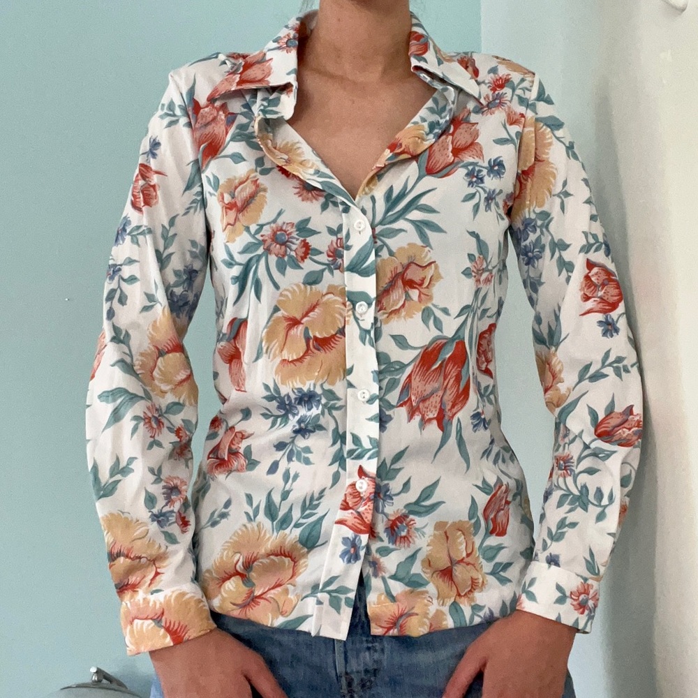 Vintage Floral Buttondown